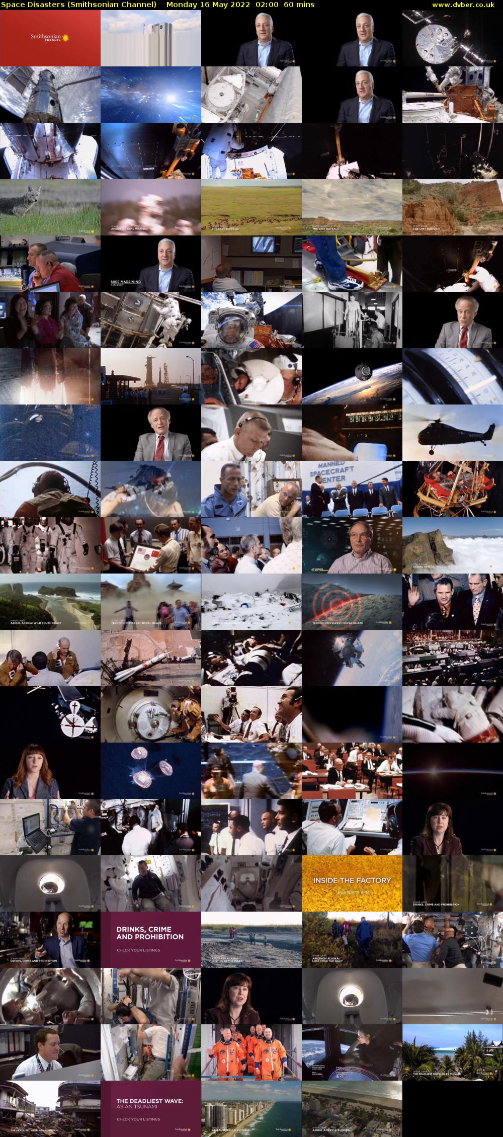 Space Disasters (Smithsonian Channel) Monday 16 May 2022 02:00 - 03:00