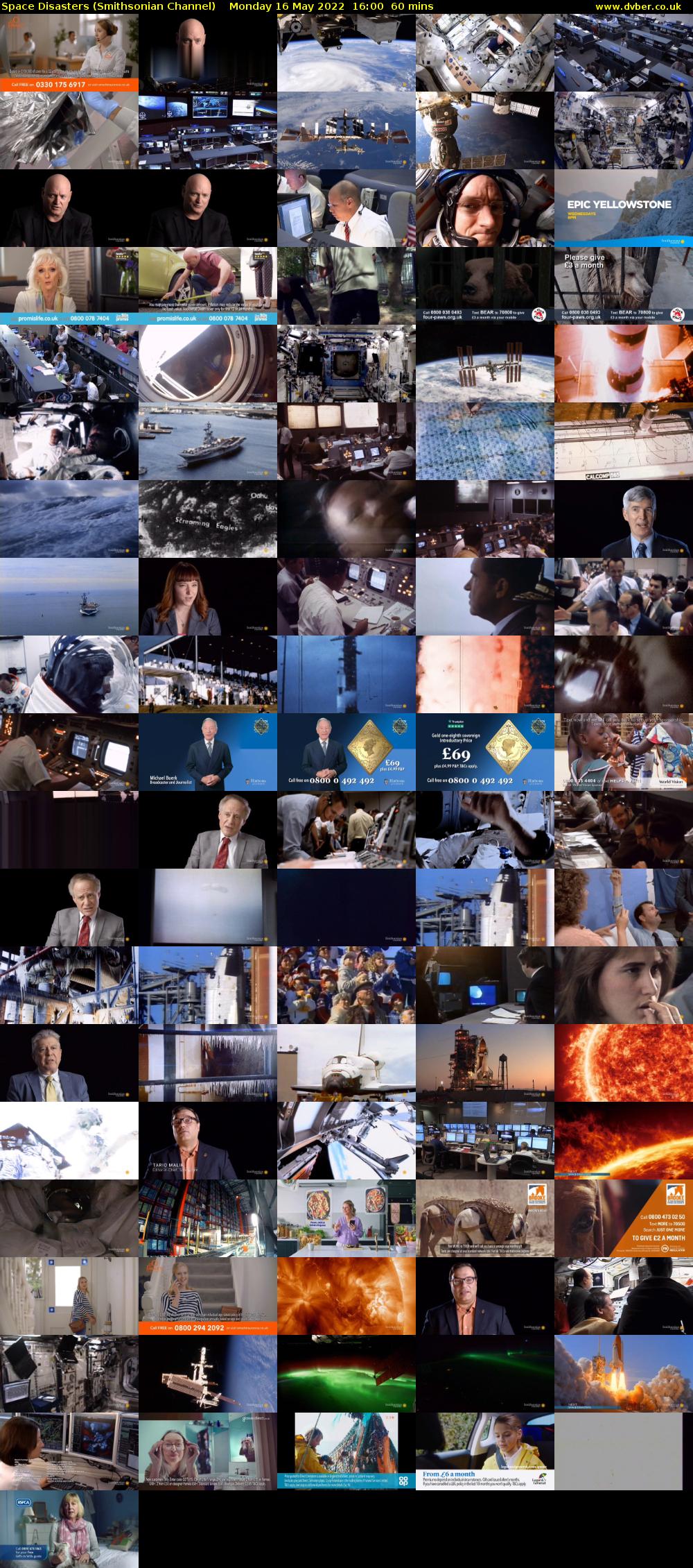 Space Disasters (Smithsonian Channel) Monday 16 May 2022 16:00 - 17:00