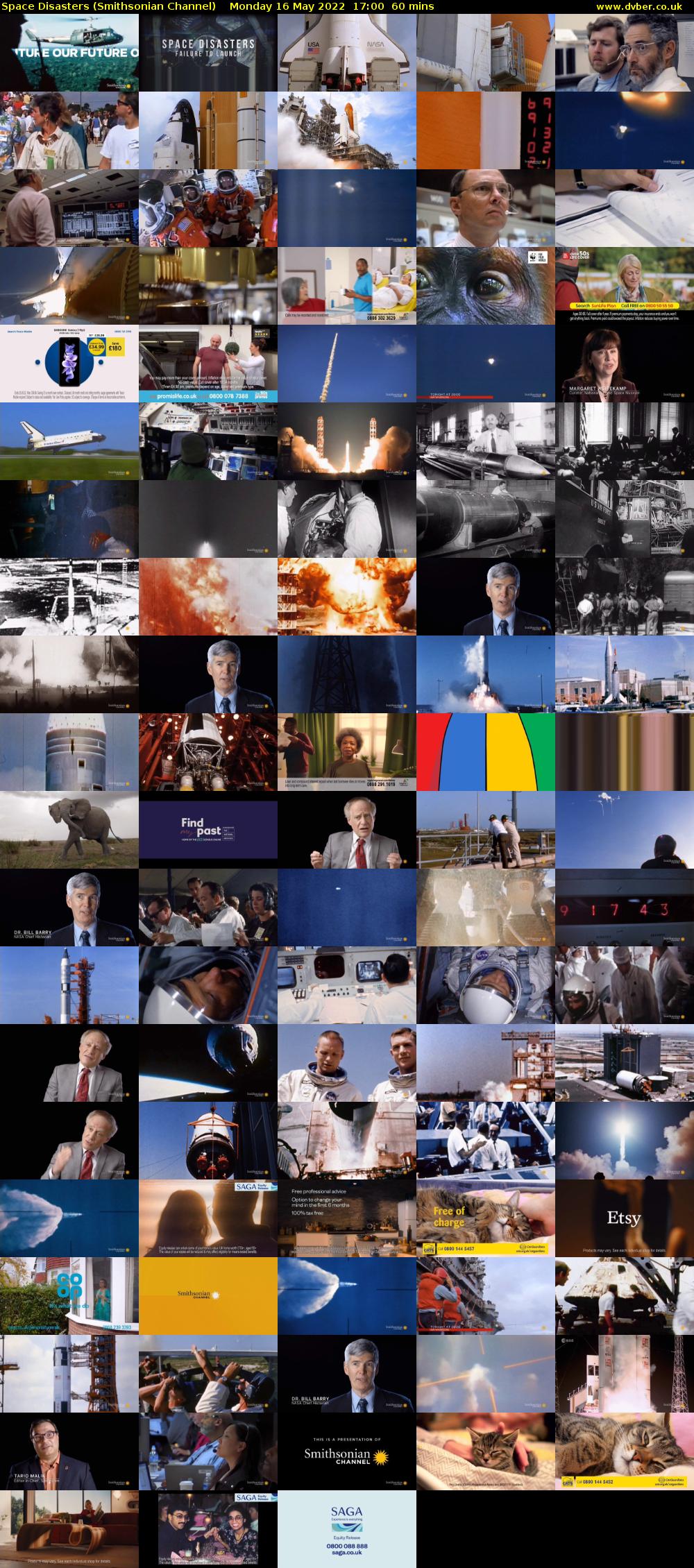 Space Disasters (Smithsonian Channel) Monday 16 May 2022 17:00 - 18:00