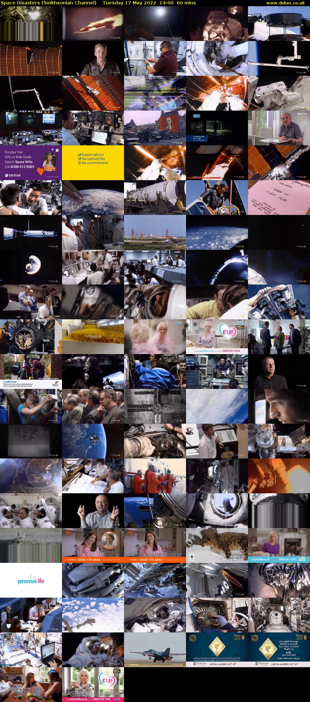 Space Disasters (Smithsonian Channel) Tuesday 17 May 2022 14:00 - 15:00