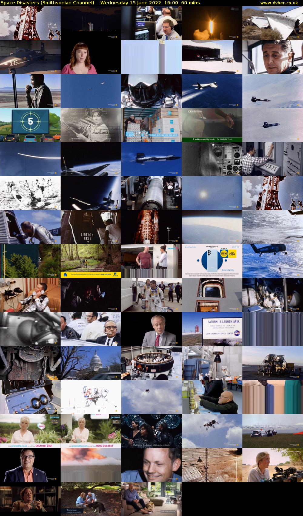Space Disasters (Smithsonian Channel) Wednesday 15 June 2022 16:00 - 17:00