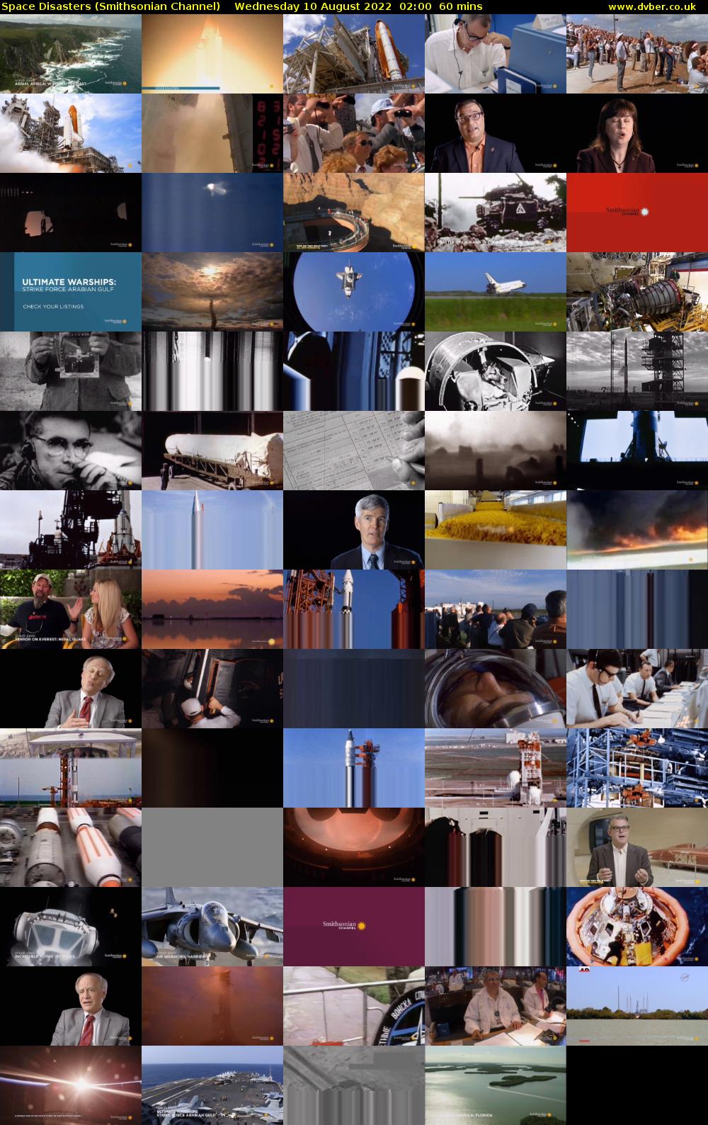 Space Disasters (Smithsonian Channel) Wednesday 10 August 2022 02:00 - 03:00