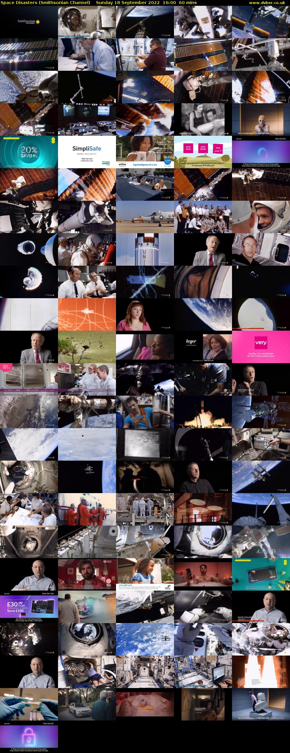 Space Disasters (Smithsonian Channel) Sunday 18 September 2022 16:00 - 17:00