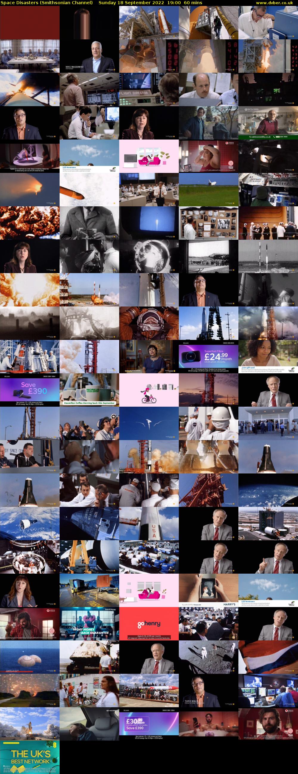 Space Disasters (Smithsonian Channel) Sunday 18 September 2022 19:00 - 20:00