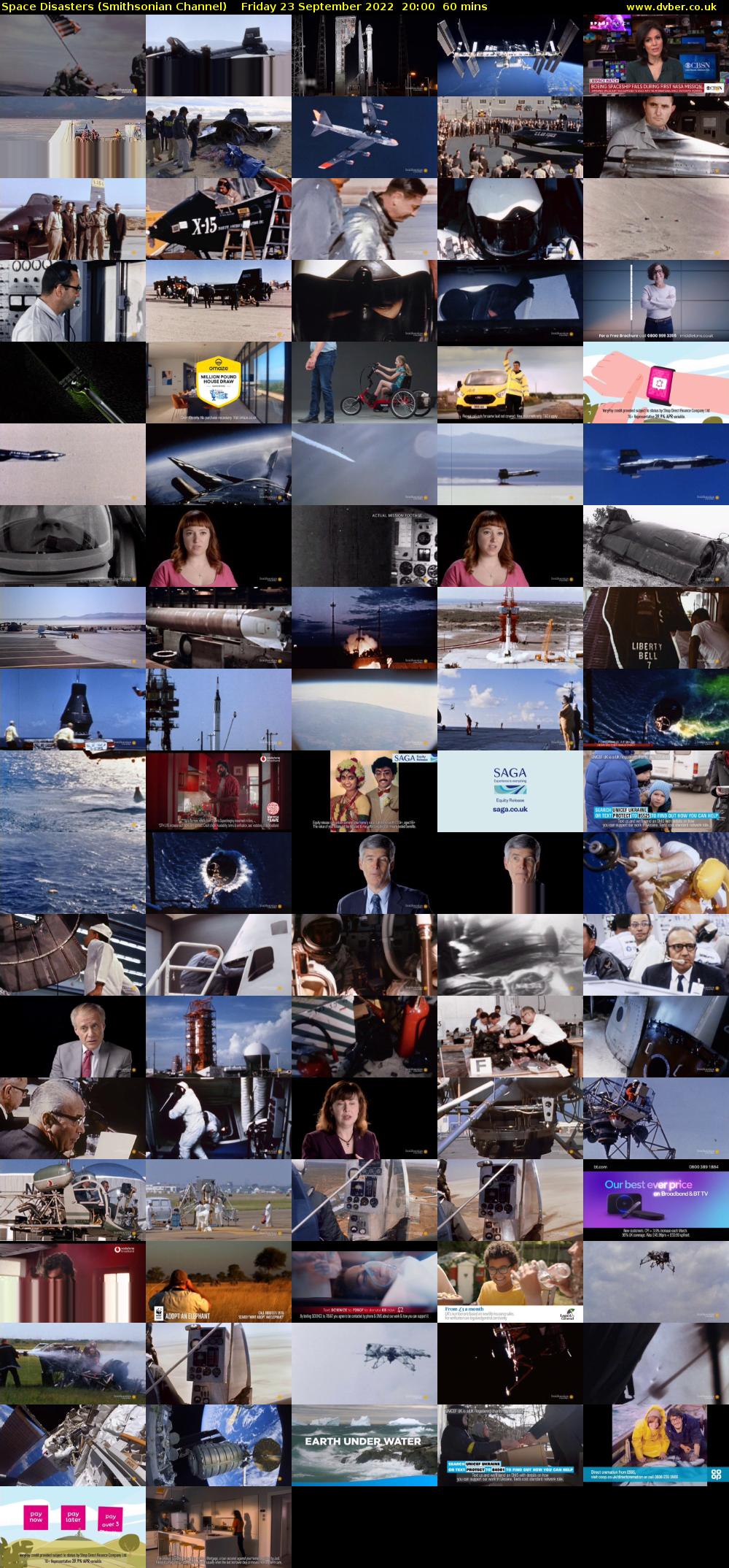 Space Disasters (Smithsonian Channel) Friday 23 September 2022 20:00 - 21:00