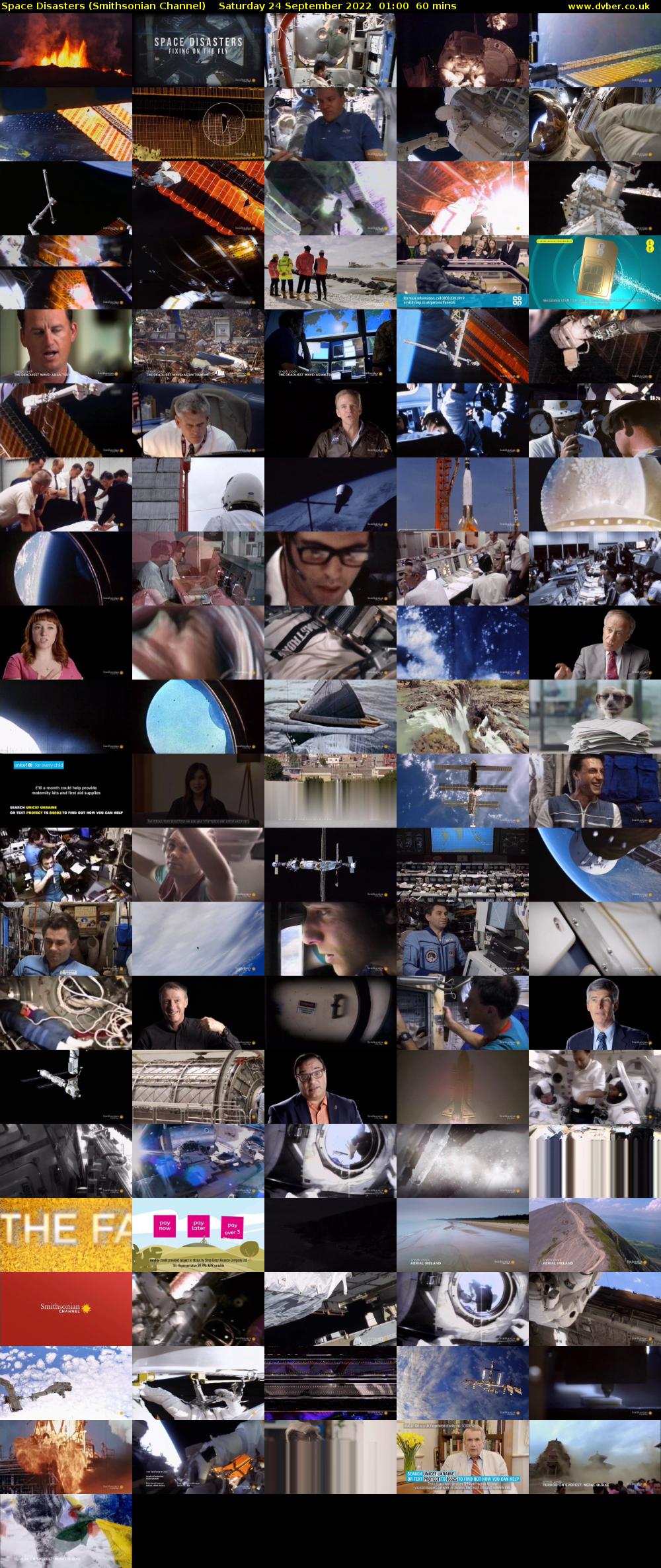 Space Disasters (Smithsonian Channel) Saturday 24 September 2022 01:00 - 02:00
