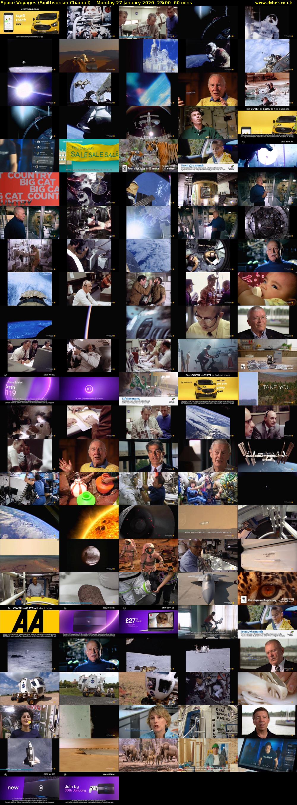 Space Voyages (Smithsonian Channel) Monday 27 January 2020 23:00 - 00:00