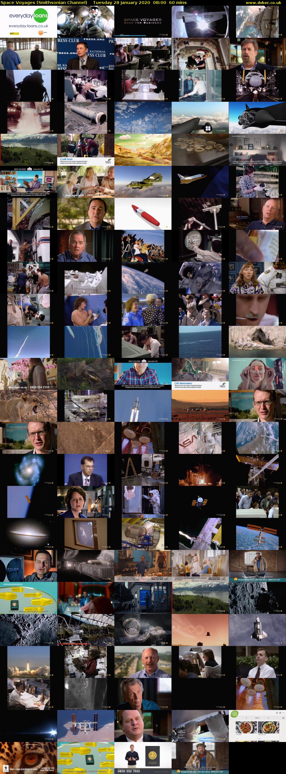 Space Voyages (Smithsonian Channel) Tuesday 28 January 2020 08:00 - 09:00