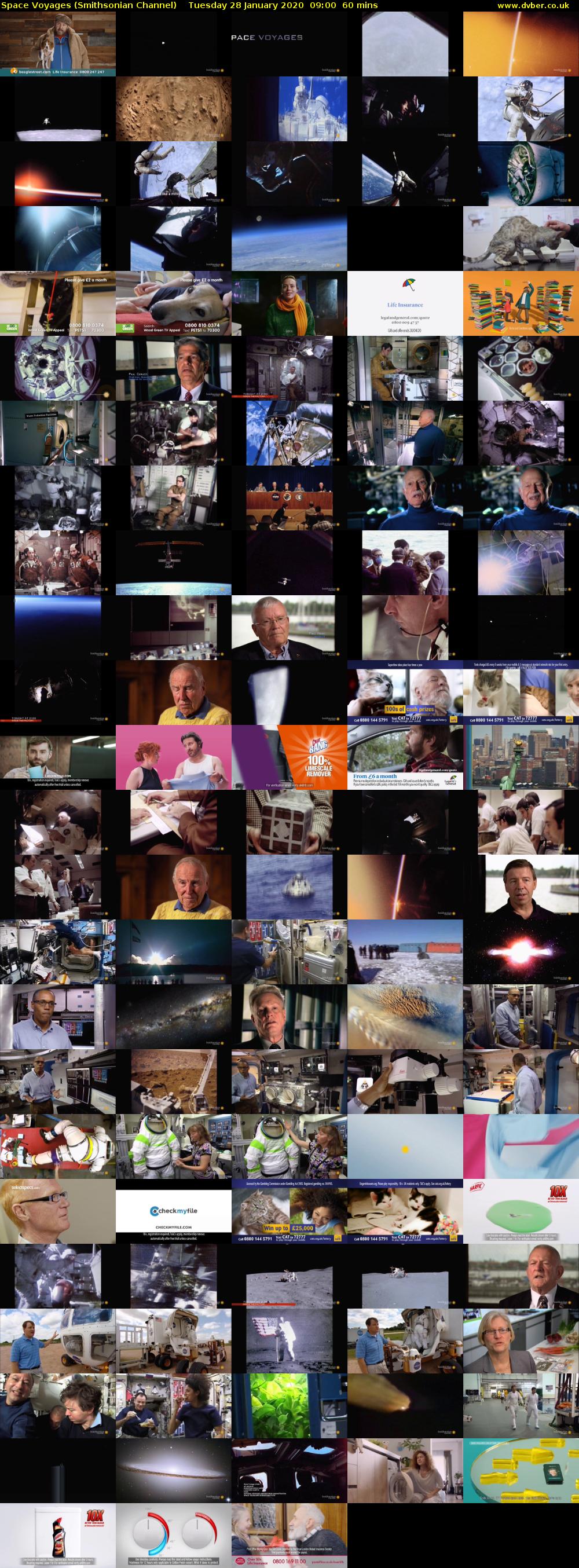 Space Voyages (Smithsonian Channel) Tuesday 28 January 2020 09:00 - 10:00