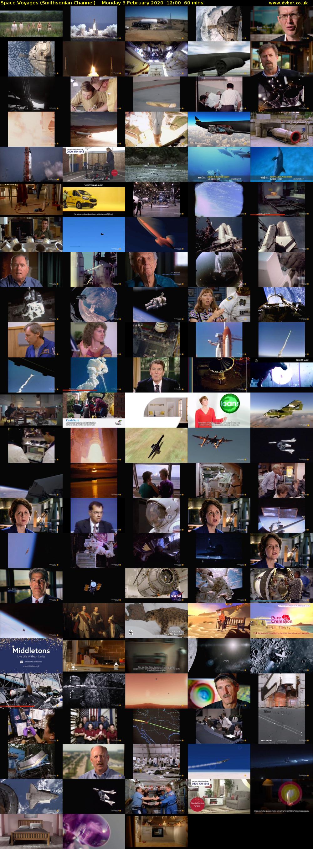 Space Voyages (Smithsonian Channel) Monday 3 February 2020 12:00 - 13:00