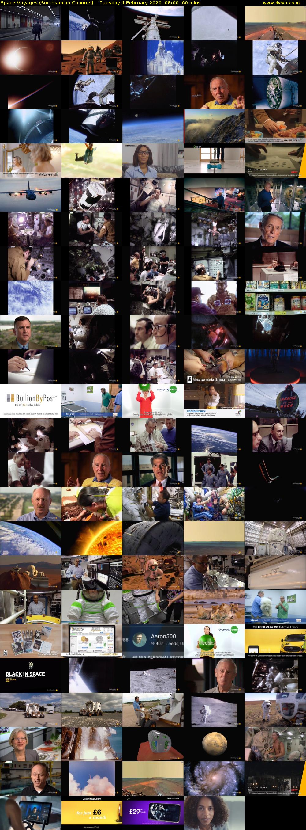 Space Voyages (Smithsonian Channel) Tuesday 4 February 2020 08:00 - 09:00