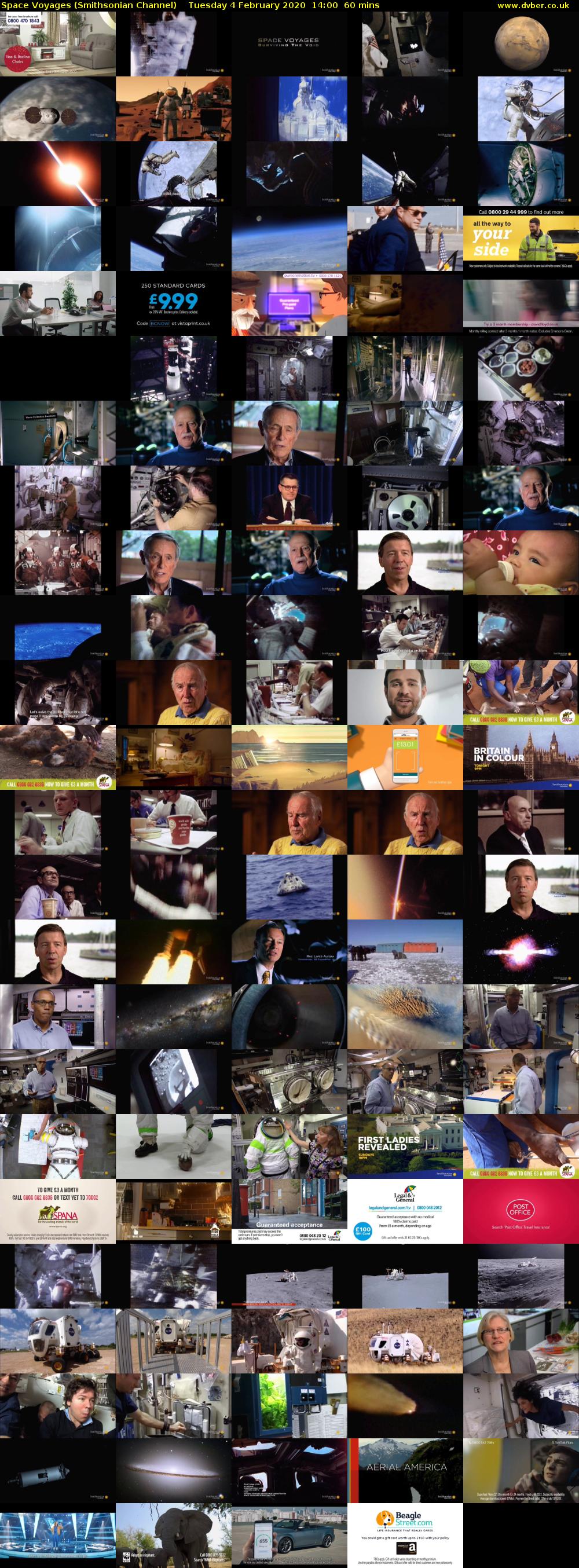 Space Voyages (Smithsonian Channel) Tuesday 4 February 2020 14:00 - 15:00