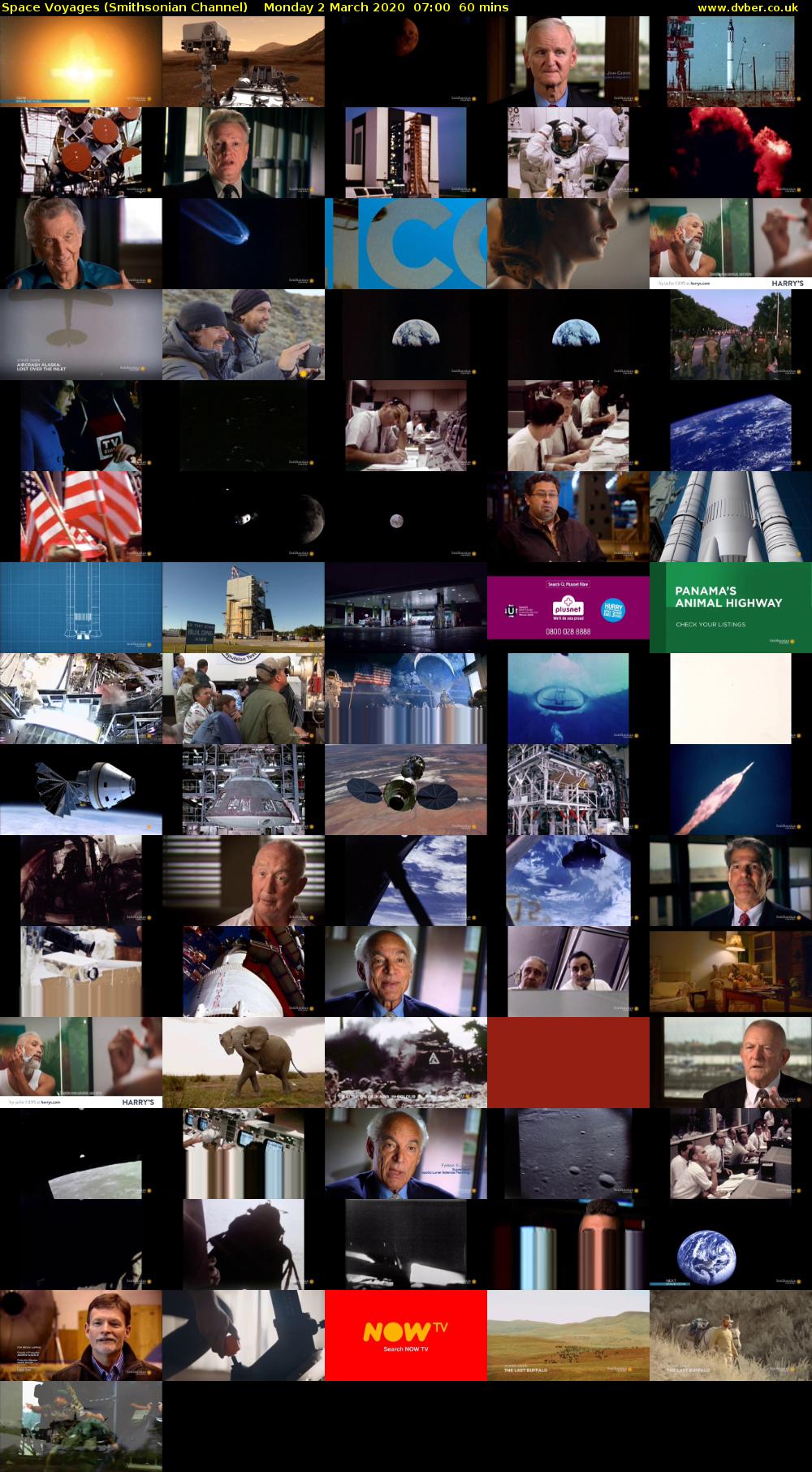 Space Voyages (Smithsonian Channel) Monday 2 March 2020 07:00 - 08:00