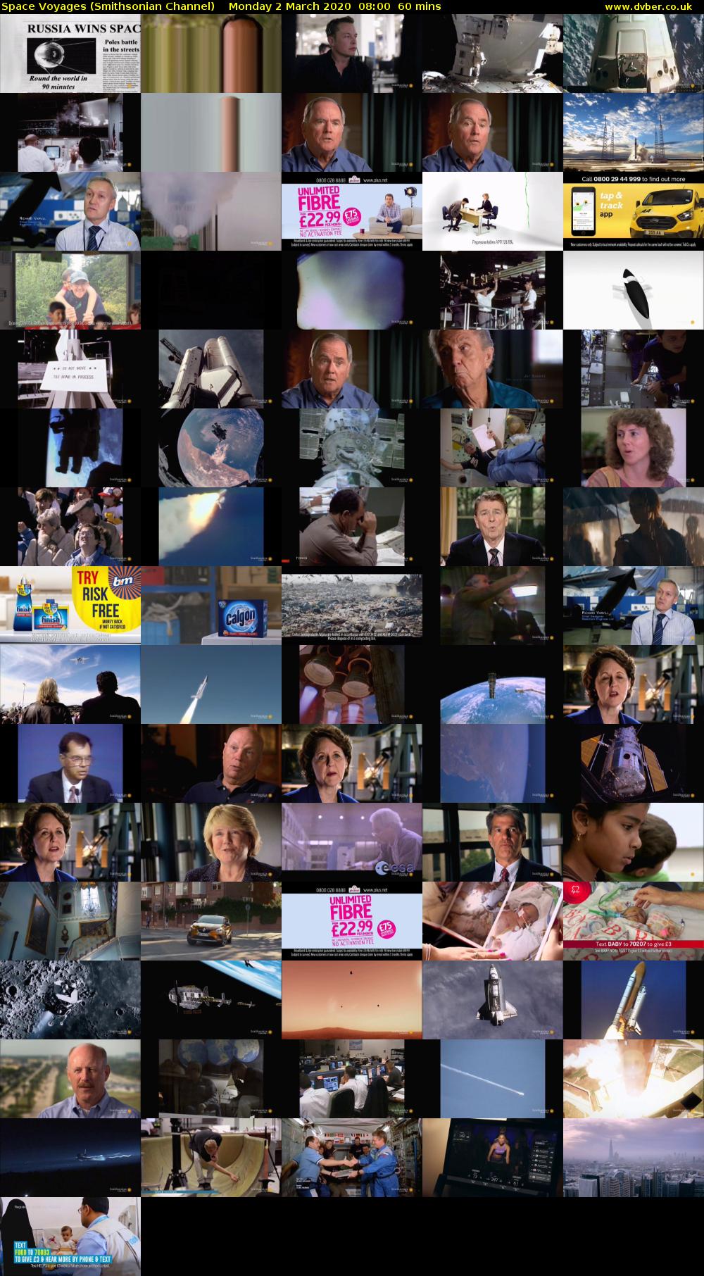 Space Voyages (Smithsonian Channel) Monday 2 March 2020 08:00 - 09:00