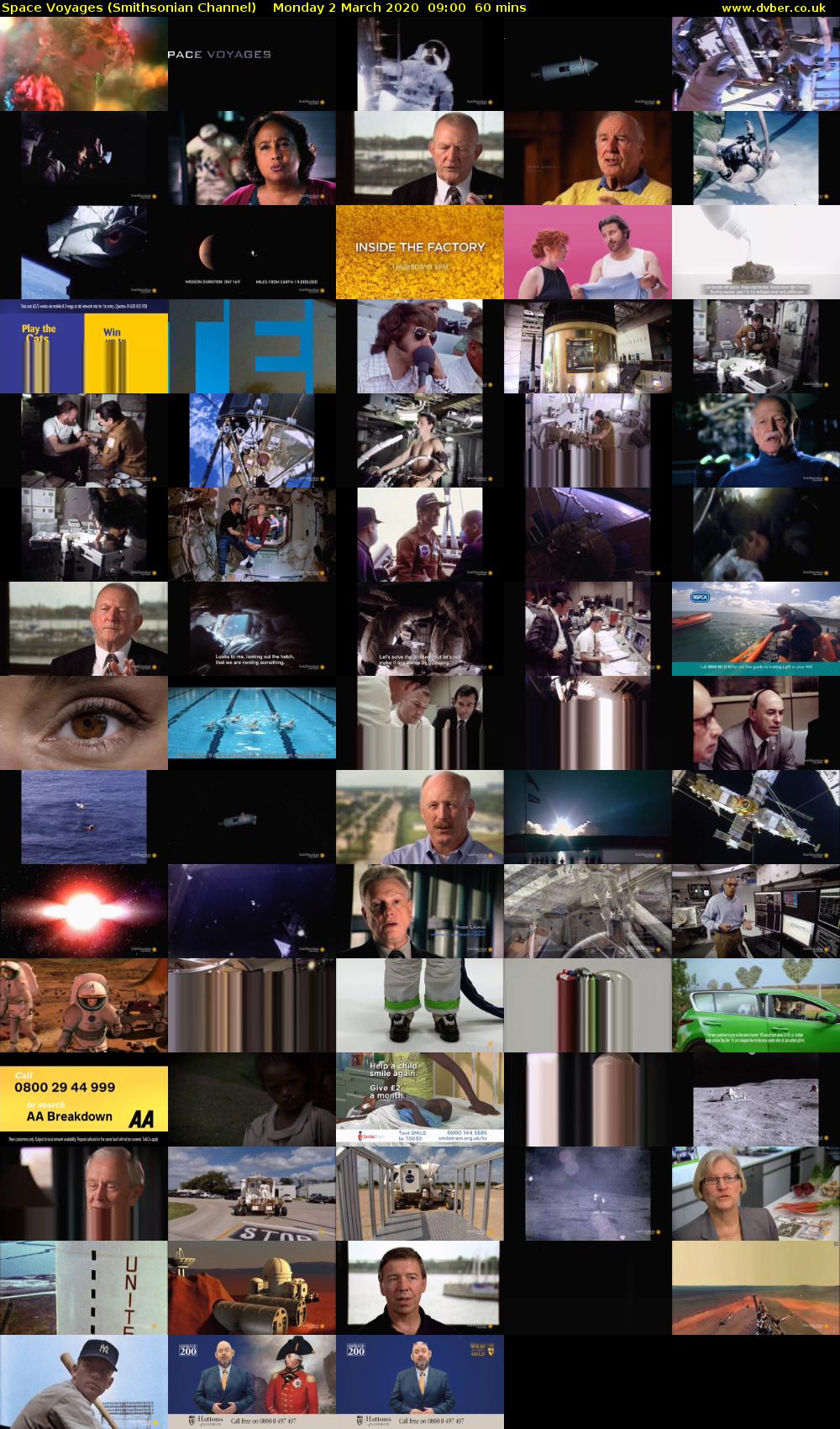 Space Voyages (Smithsonian Channel) Monday 2 March 2020 09:00 - 10:00