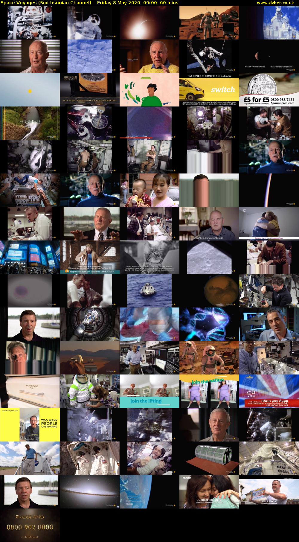 Space Voyages (Smithsonian Channel) Friday 8 May 2020 09:00 - 10:00