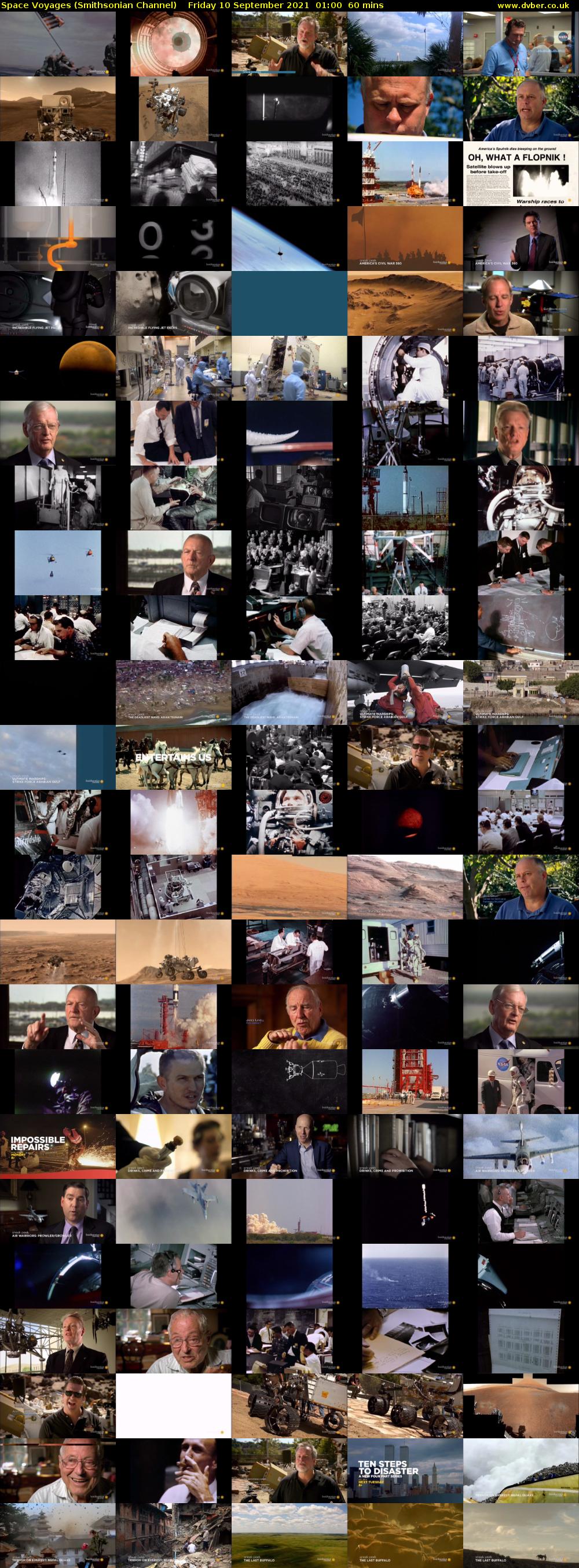 Space Voyages (Smithsonian Channel) Friday 10 September 2021 02:00 - 03:00
