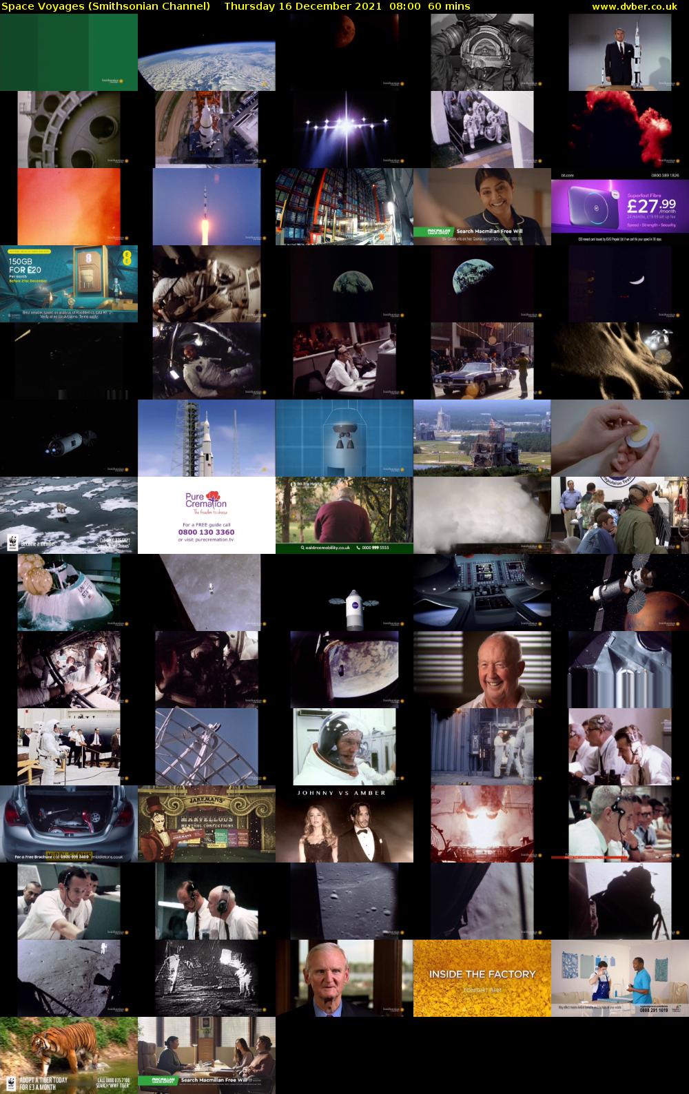 Space Voyages (Smithsonian Channel) Thursday 16 December 2021 08:00 - 09:00