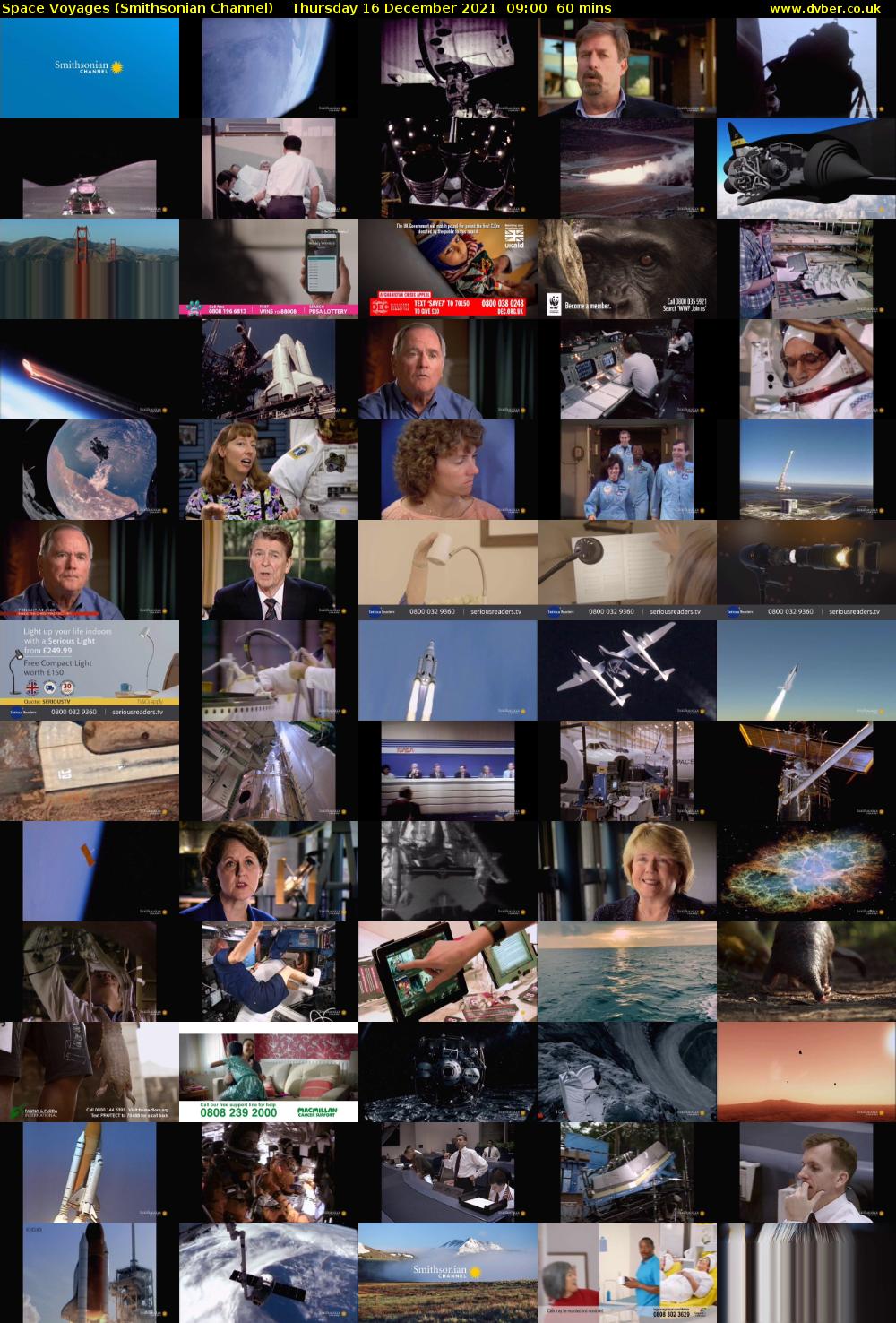 Space Voyages (Smithsonian Channel) Thursday 16 December 2021 09:00 - 10:00