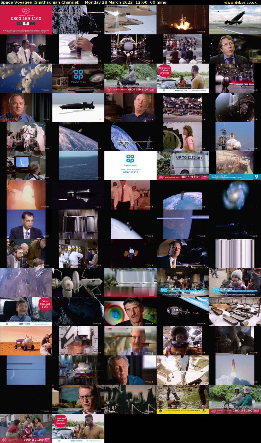Space Voyages (Smithsonian Channel) Monday 28 March 2022 12:00 - 13:00