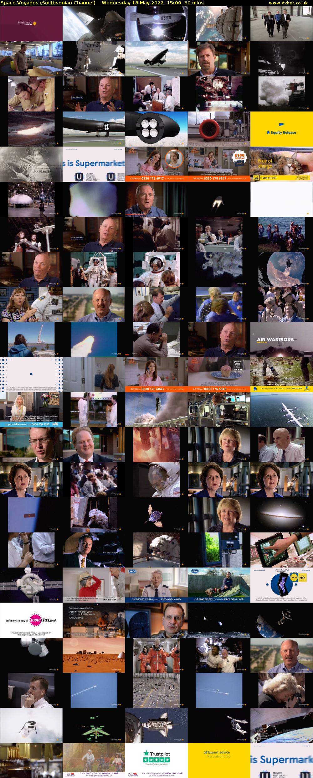 Space Voyages (Smithsonian Channel) Wednesday 18 May 2022 15:00 - 16:00