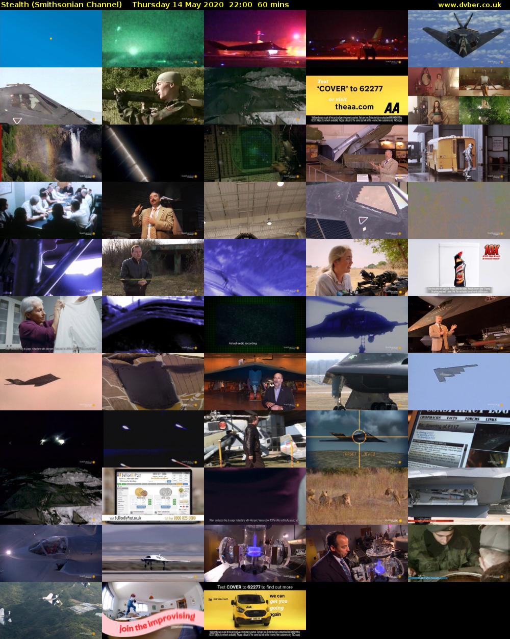 Stealth (Smithsonian Channel) Thursday 14 May 2020 22:00 - 23:00