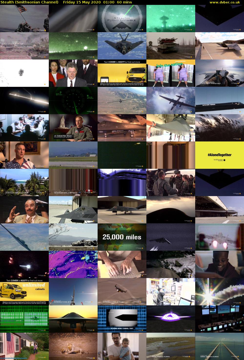 Stealth (Smithsonian Channel) Friday 15 May 2020 01:00 - 02:00