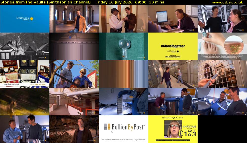 Stories from the Vaults (Smithsonian Channel) Friday 10 July 2020 09:00 - 09:30