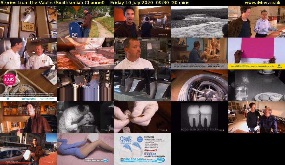 Stories from the Vaults (Smithsonian Channel) Friday 10 July 2020 09:30 - 10:00