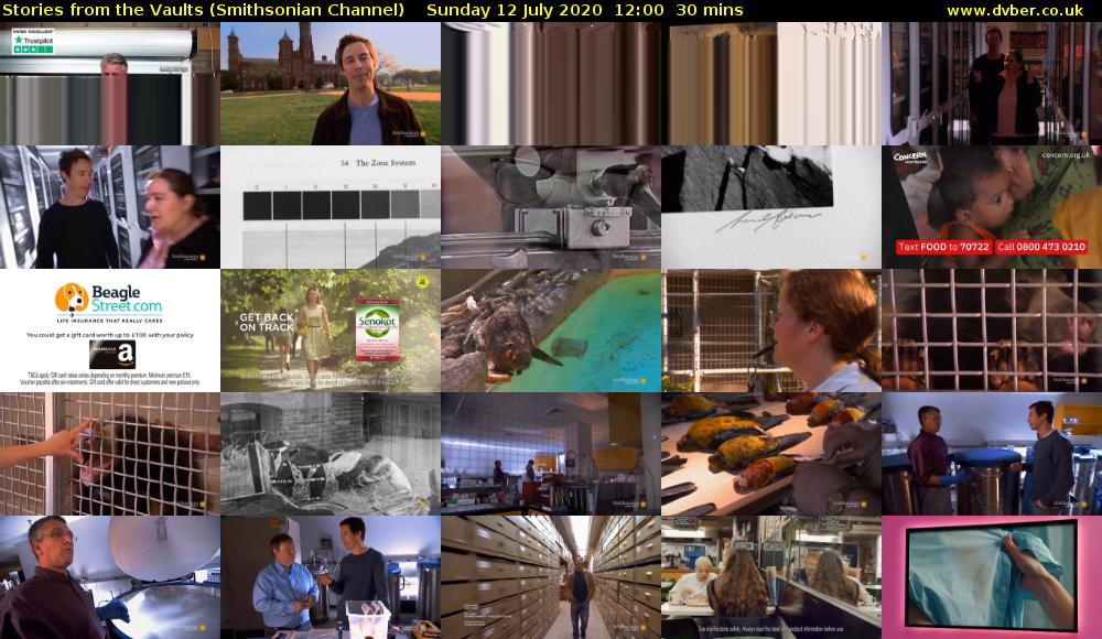 Stories from the Vaults (Smithsonian Channel) Sunday 12 July 2020 12:00 - 12:30