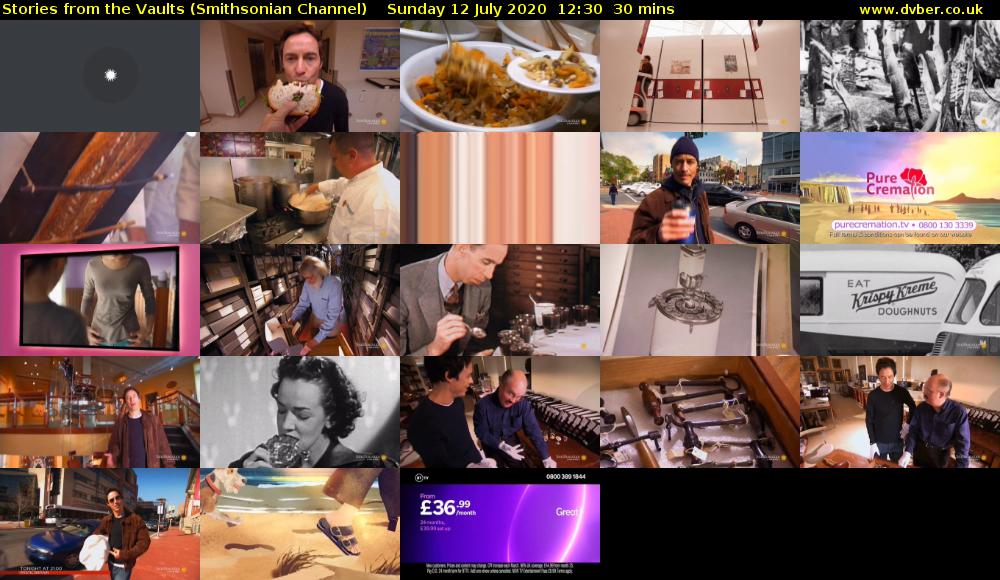Stories from the Vaults (Smithsonian Channel) Sunday 12 July 2020 12:30 - 13:00