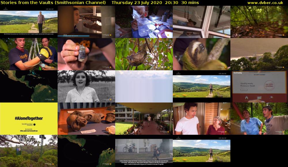Stories from the Vaults (Smithsonian Channel) Thursday 23 July 2020 20:30 - 21:00