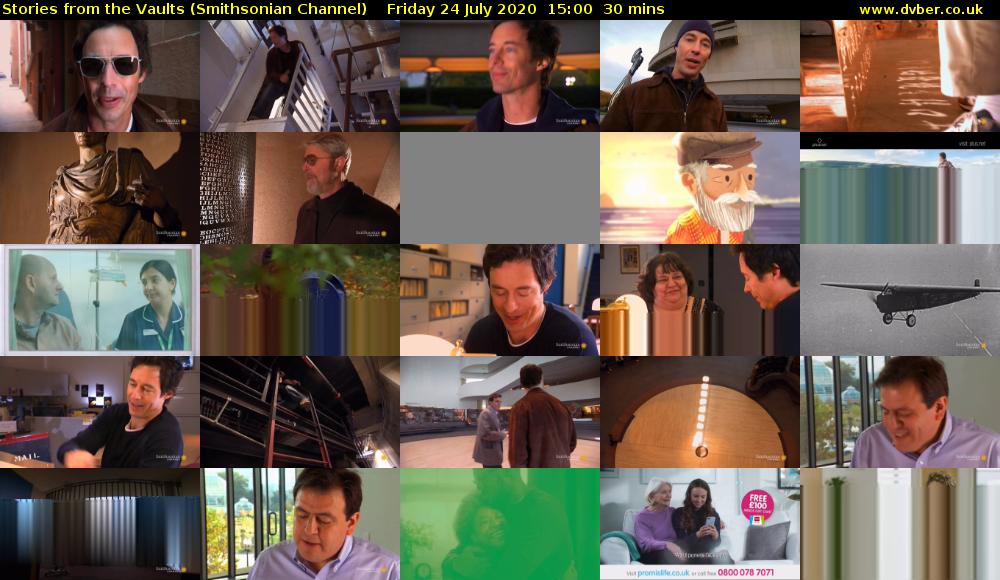 Stories from the Vaults (Smithsonian Channel) Friday 24 July 2020 15:00 - 15:30
