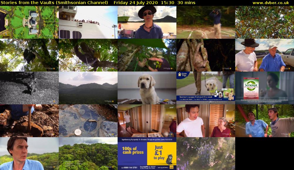 Stories from the Vaults (Smithsonian Channel) Friday 24 July 2020 15:30 - 16:00
