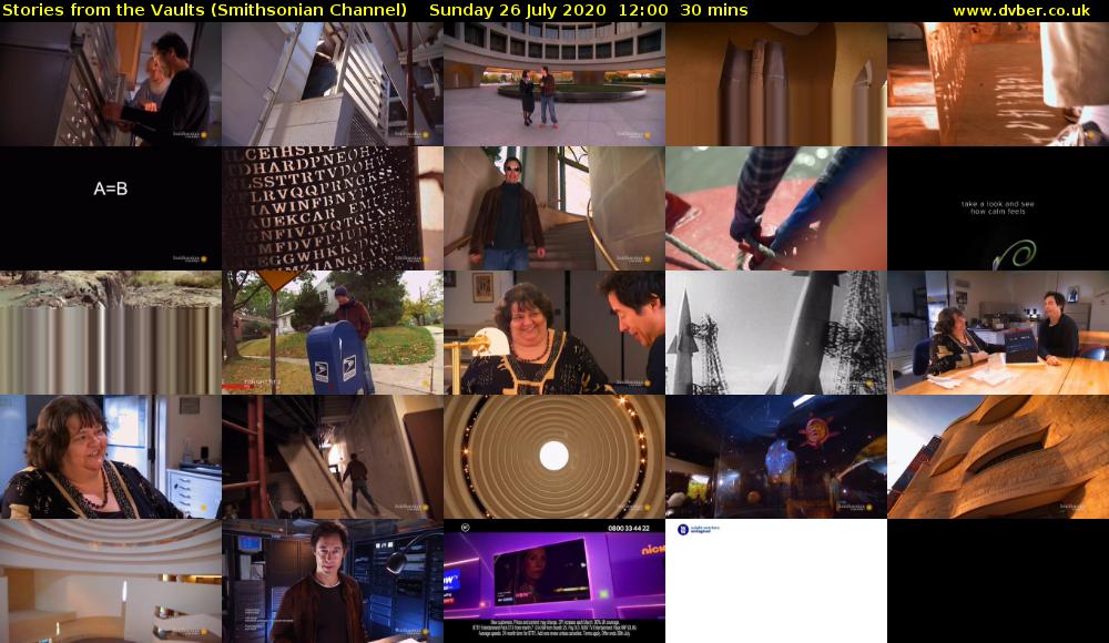 Stories from the Vaults (Smithsonian Channel) Sunday 26 July 2020 12:00 - 12:30