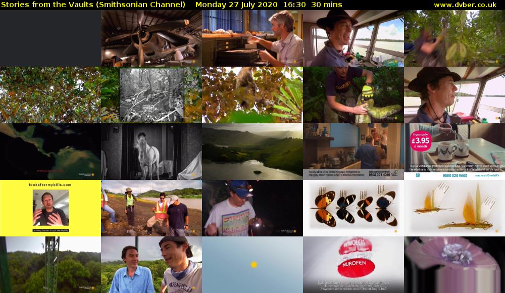 Stories from the Vaults (Smithsonian Channel) Monday 27 July 2020 16:30 - 17:00