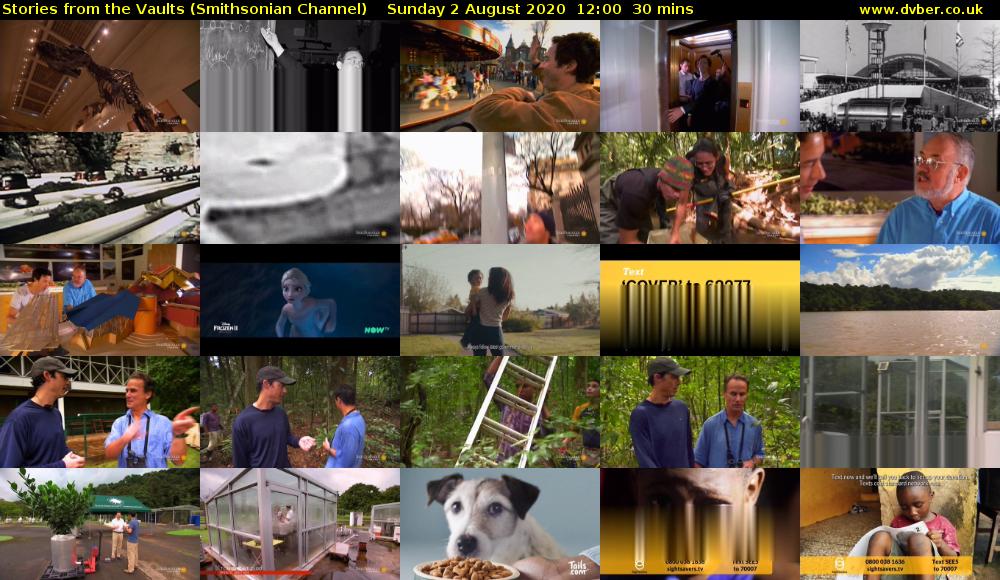 Stories from the Vaults (Smithsonian Channel) Sunday 2 August 2020 12:00 - 12:30