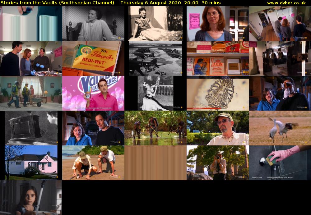 Stories from the Vaults (Smithsonian Channel) Thursday 6 August 2020 20:00 - 20:30