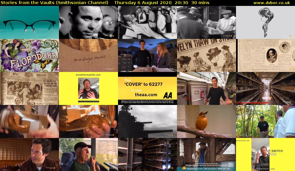 Stories from the Vaults (Smithsonian Channel) Thursday 6 August 2020 20:30 - 21:00