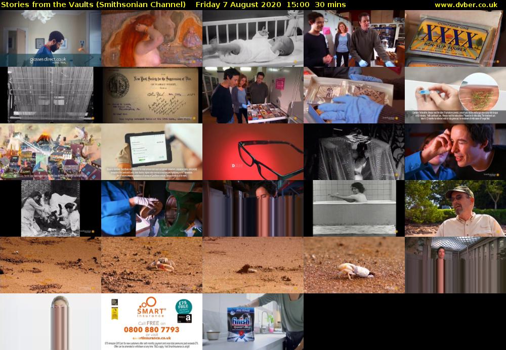 Stories from the Vaults (Smithsonian Channel) Friday 7 August 2020 15:00 - 15:30