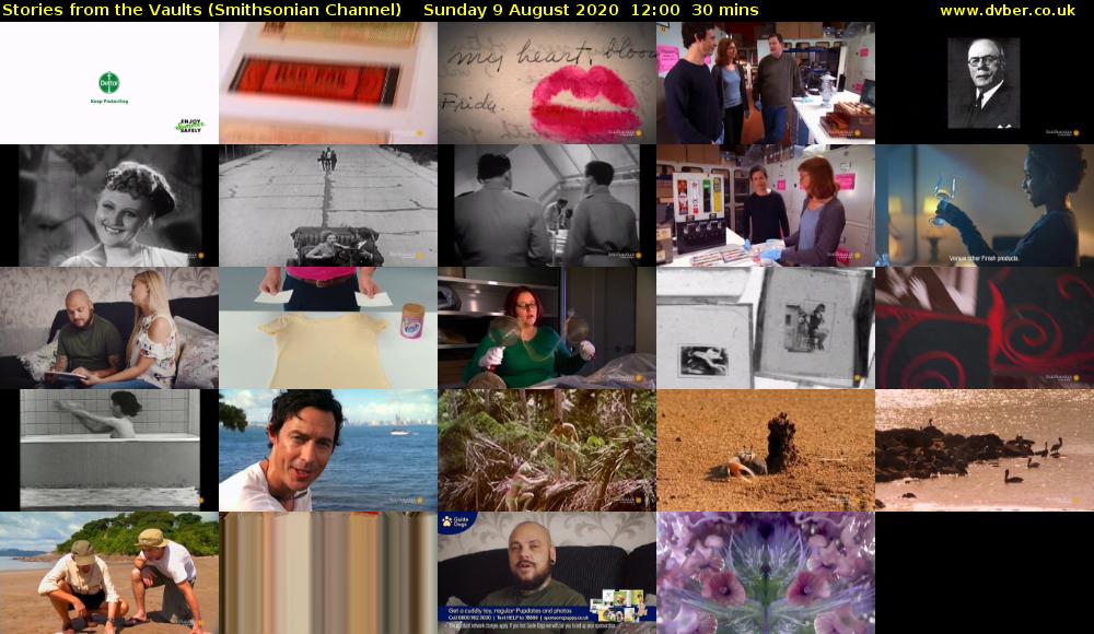 Stories from the Vaults (Smithsonian Channel) Sunday 9 August 2020 12:00 - 12:30