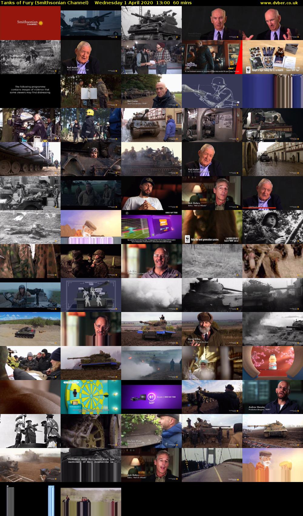Tanks of Fury (Smithsonian Channel) Wednesday 1 April 2020 13:00 - 14:00