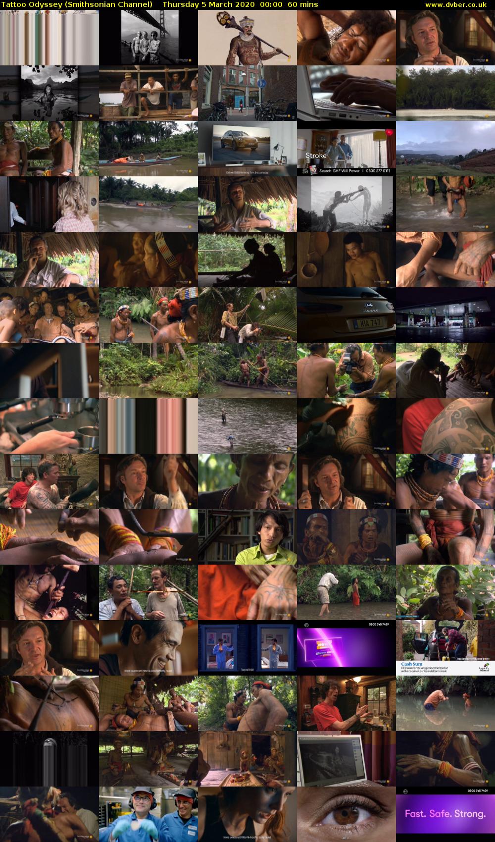 Tattoo Odyssey (Smithsonian Channel) Thursday 5 March 2020 00:00 - 01:00