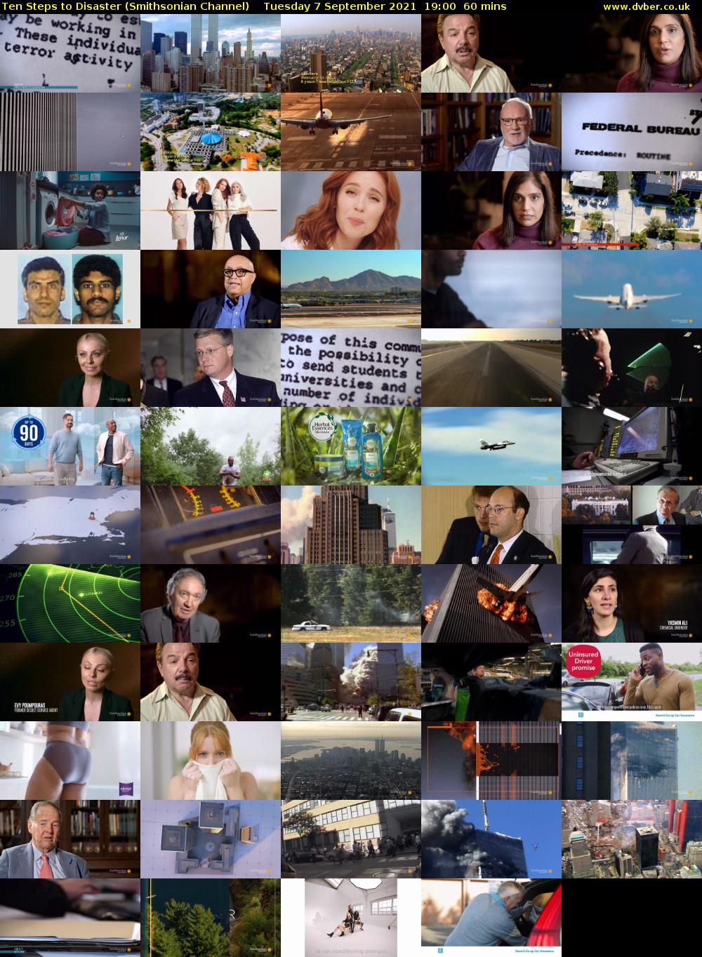Ten Steps to Disaster (Smithsonian Channel) Tuesday 7 September 2021 20:00 - 21:00