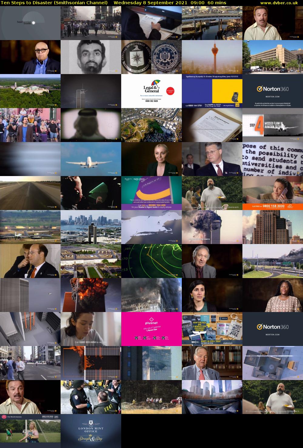 Ten Steps to Disaster (Smithsonian Channel) Wednesday 8 September 2021 10:00 - 11:00