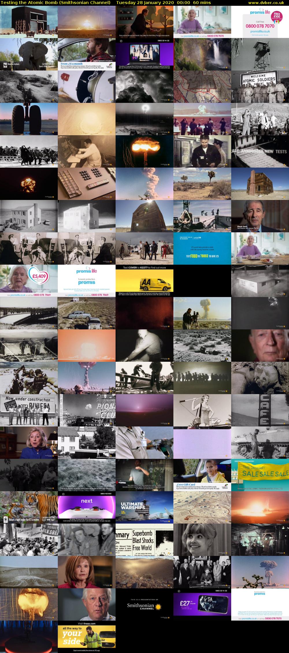 Testing the Atomic Bomb (Smithsonian Channel) Tuesday 28 January 2020 00:00 - 01:00