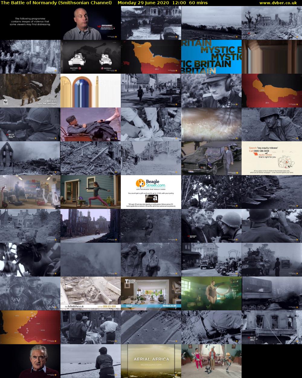 The Battle of Normandy (Smithsonian Channel) Monday 29 June 2020 12:00 - 13:00