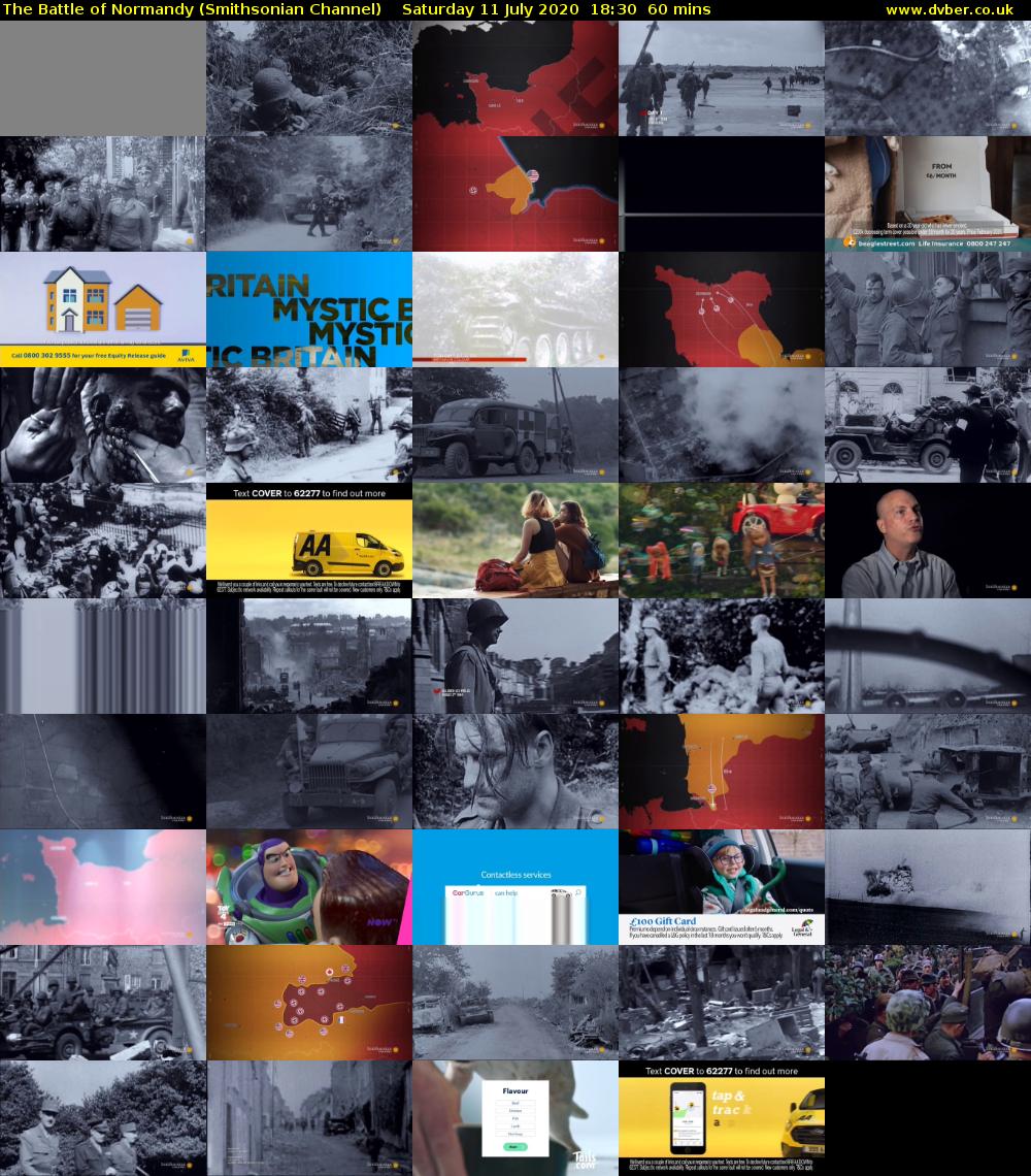 The Battle of Normandy (Smithsonian Channel) Saturday 11 July 2020 18:30 - 19:30
