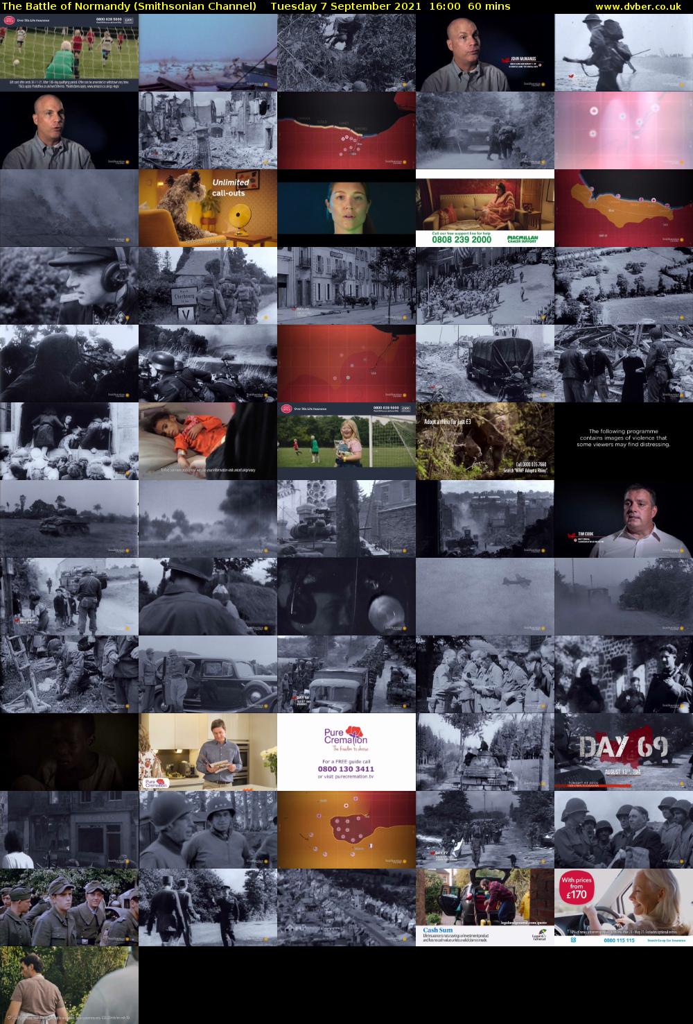 The Battle of Normandy (Smithsonian Channel) Tuesday 7 September 2021 17:00 - 18:00