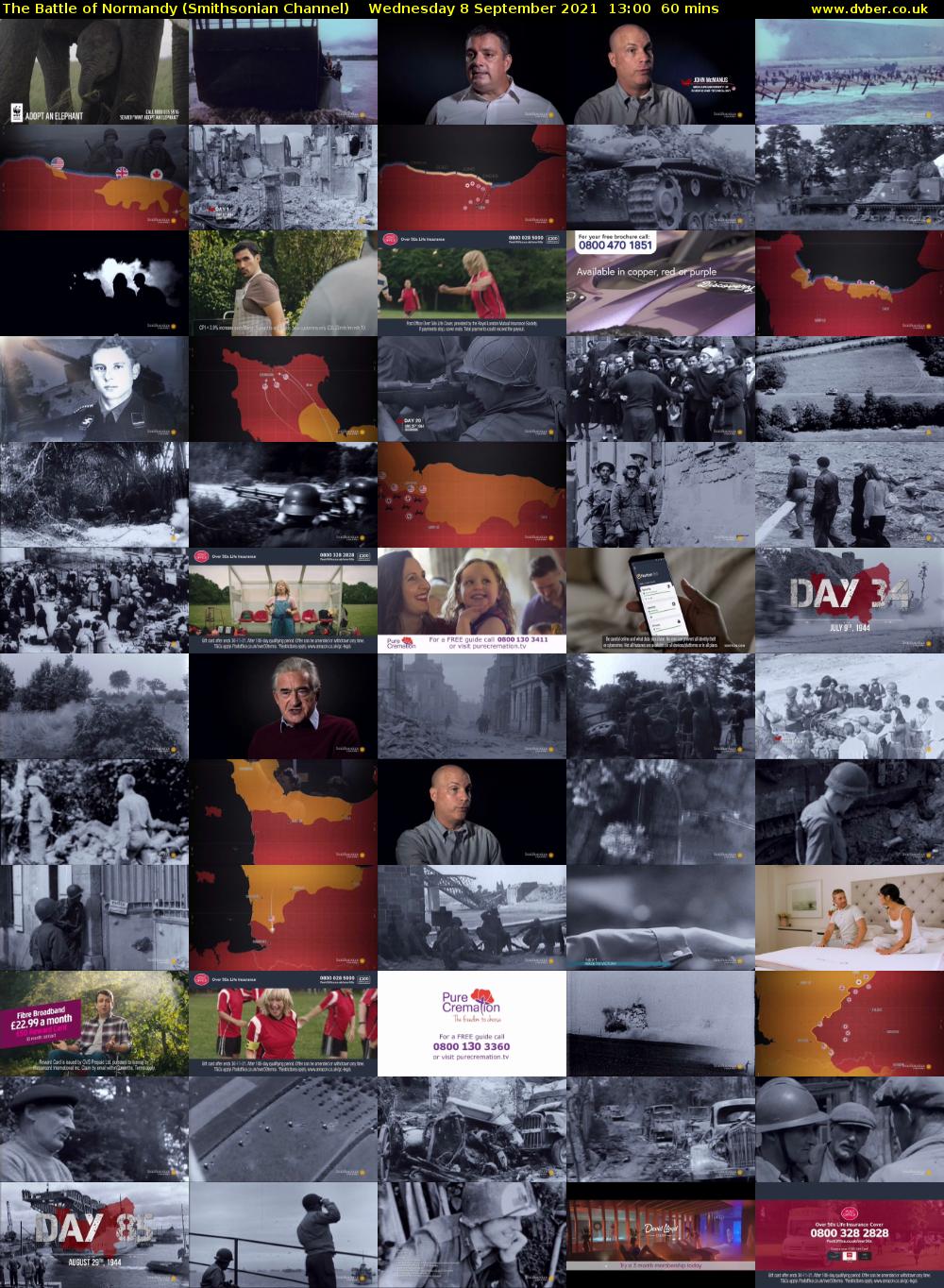 The Battle of Normandy (Smithsonian Channel) Wednesday 8 September 2021 14:00 - 15:00